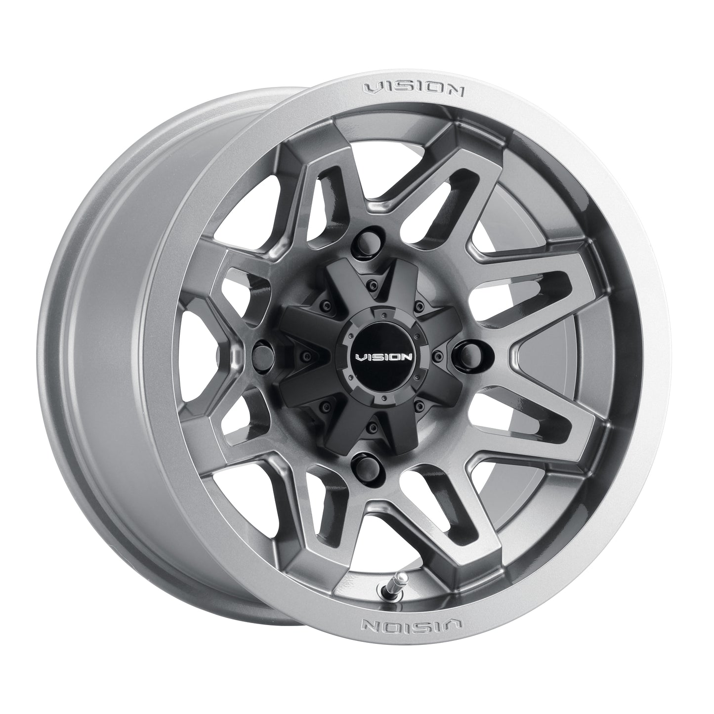 Vision Seven-416 12x7 4x136 +2.5 Matte Black