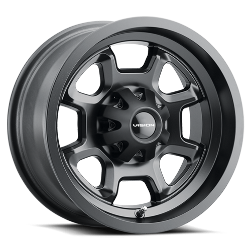 Vision Bomb 14x7 4x115 +2.5 matte black