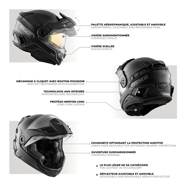 CKX Mission Helmet Matte Black