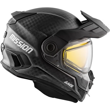 CKX Mission Helmet Carbon fibre with electric shield Large