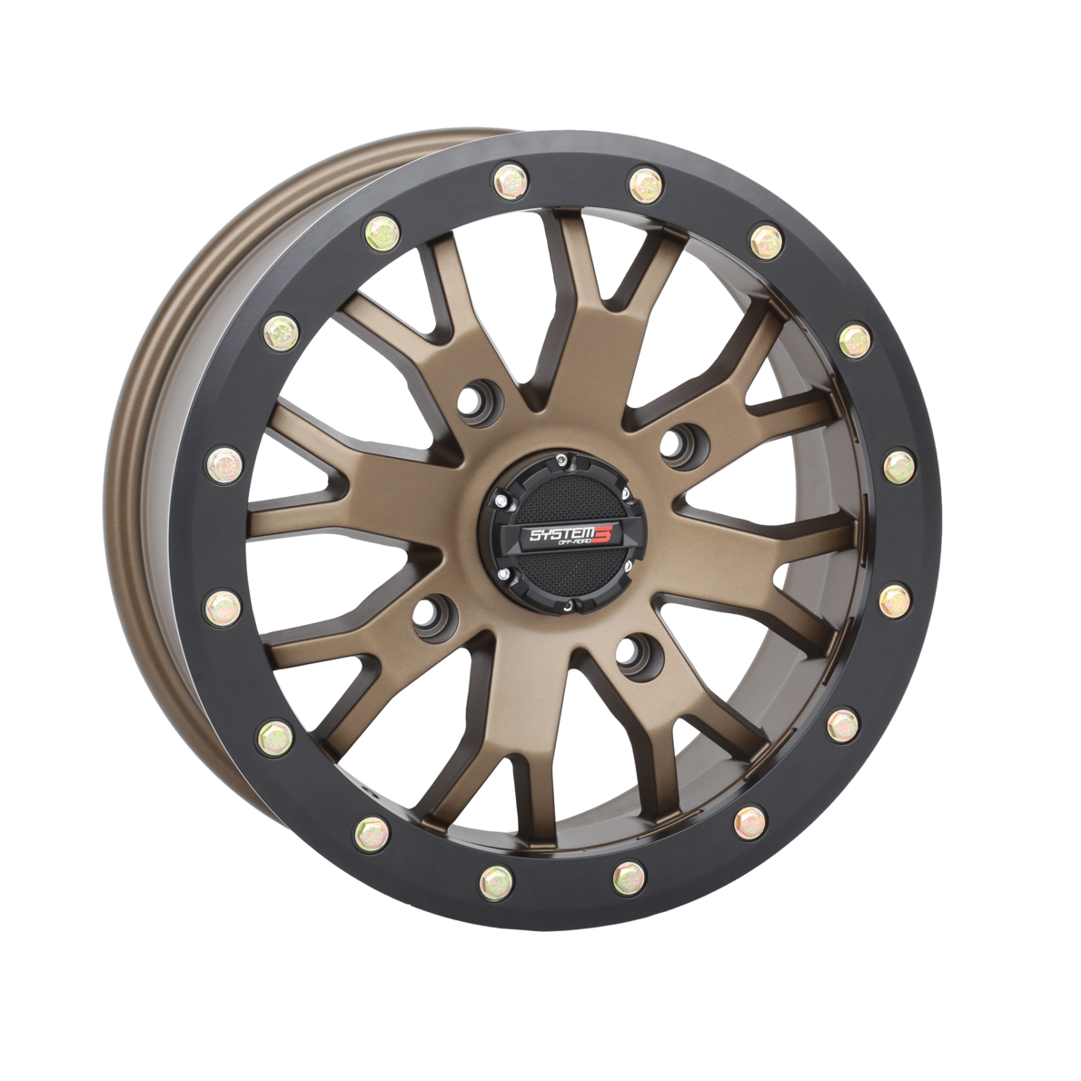 System 3 SB-4 Beallock 14x7 4x156 4+3 +10 Bronze
