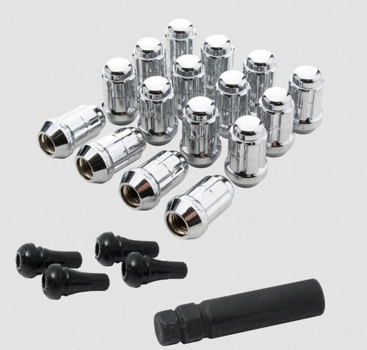 4 lug chrome 12x12.50 atv lug nut kit