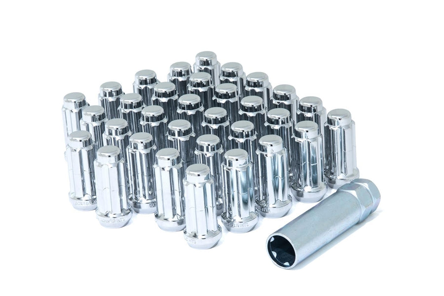 6 lug chrome closed end kit
