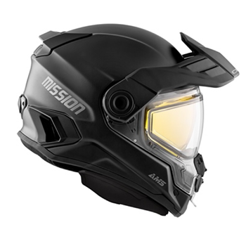 CKX Mission Helmet Large with electric shield Matte Black